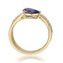 Tanzanite and Diamond Multi-Band Ring in 14K Yellow Gold &#40;1/5 ct. tw.&#41;