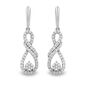 Diamond Drop Earrings in 10K White Gold &#40;1/2 ct. tw.&#41;