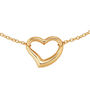 Open Heart Bracelet in 14K Yellow Gold