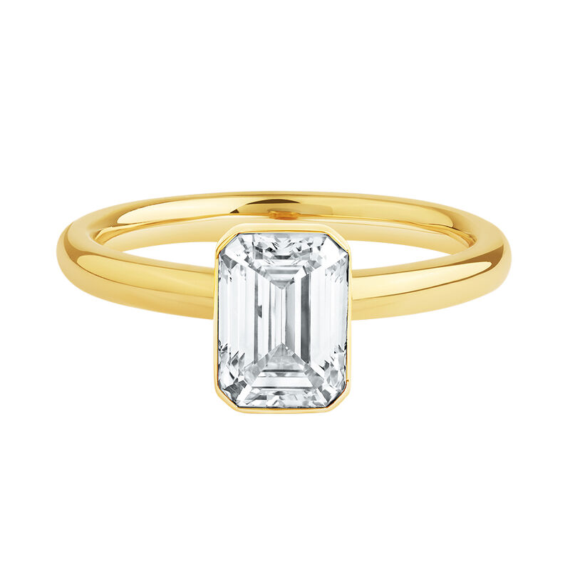 Dione Lab Grown Diamond Bezel Engagement Ring &#40;1 1/2 ct. tw.&#41;
