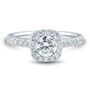 Lab grown diamond halo engagement ring &#40;1 1/4 ct. tw.&#41;