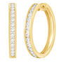 Channel-Set Diamond Hoop Earrings in 10K Yellow Gold &#40;1 ct. tw.&#41;