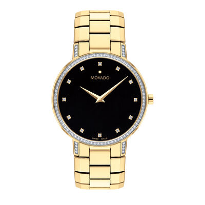Men's Faceto Watch in Yellow Gold-Tone Stainless Steel, 39MM