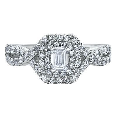 Maple Leaf Diamonds™ 1 ct. tw. Diamond Engagement Ring in 18K White Gold