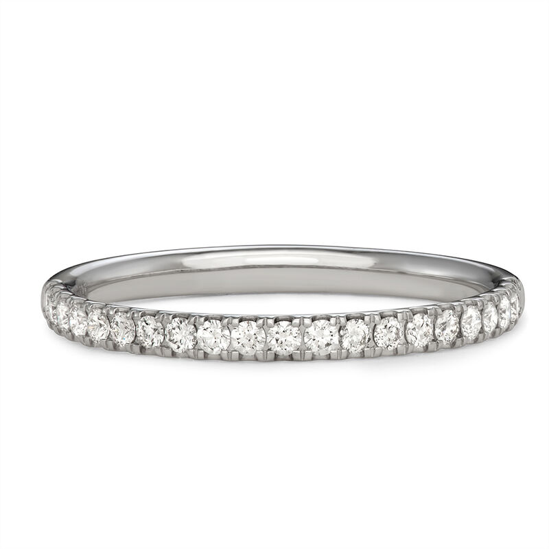 Comfort Fit Diamond Anniversary Ring in 14K White Gold &#40;1/4 ct. tw.&#41;