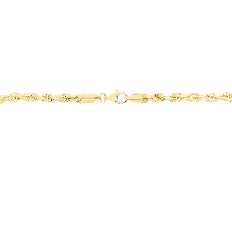 Diamond-Cut Solid Rope Chain in 14K Yellow Gold, 5MM, 20&rdquo; 