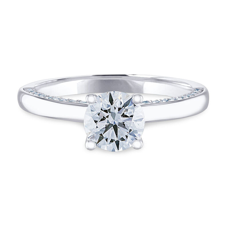 7/8 ct. tw. Diamond Engagement Ring in 14K White Gold