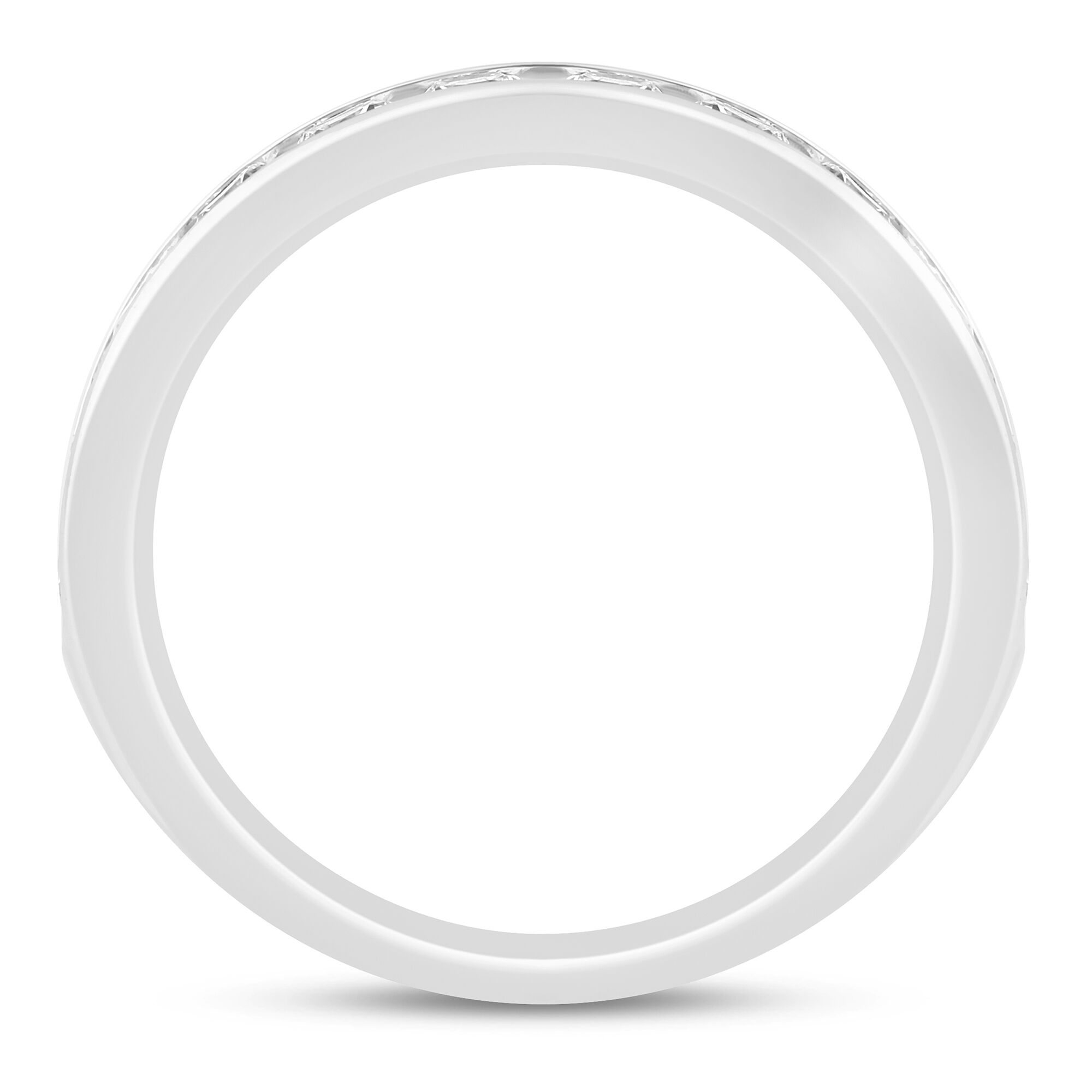 Lab Grown Diamond Channel-Set Band in 14K White Gold &#40;1 ct. tw.&#41;