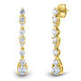 Lab Grown Diamond Drop Earrings in 10K Yellow Gold &#40;1 1/2 ct. tw.&#41;