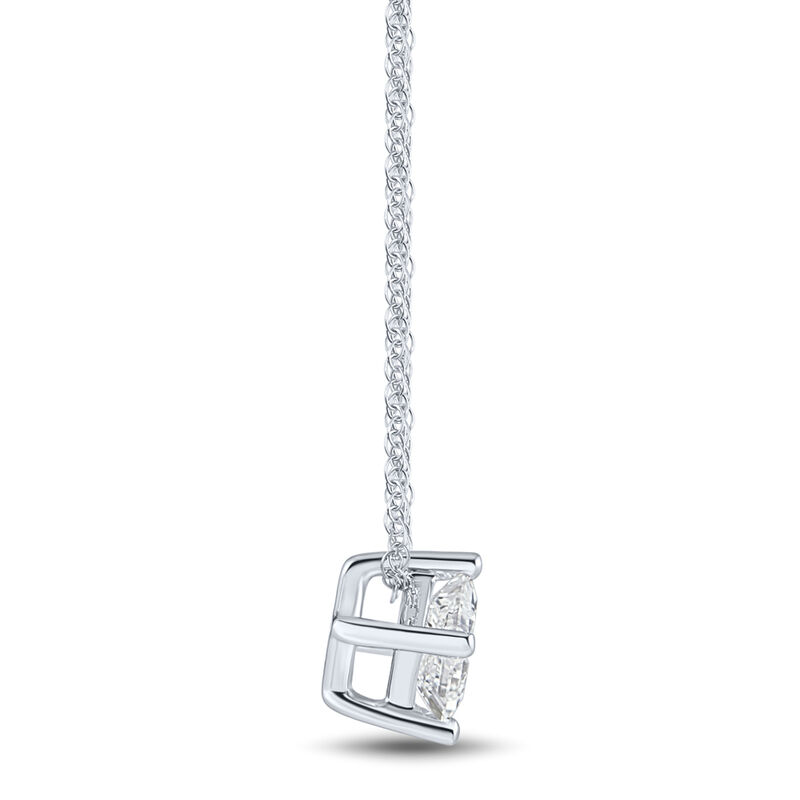 Lab Grown Diamond Pendant Solitaire in 14K White Gold &#40;1/2 ct.&#41;