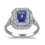 Tanzanite &amp; Diamond Ring in 14K White Gold &#40;1/2 ct. tw.&#41;