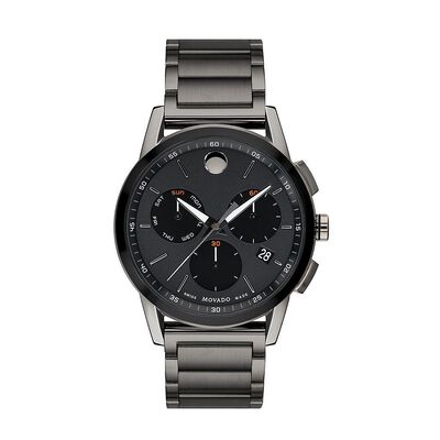 Museum Sport Men’s Watch in Black Ion-Plated Stainless Steel, 43mm