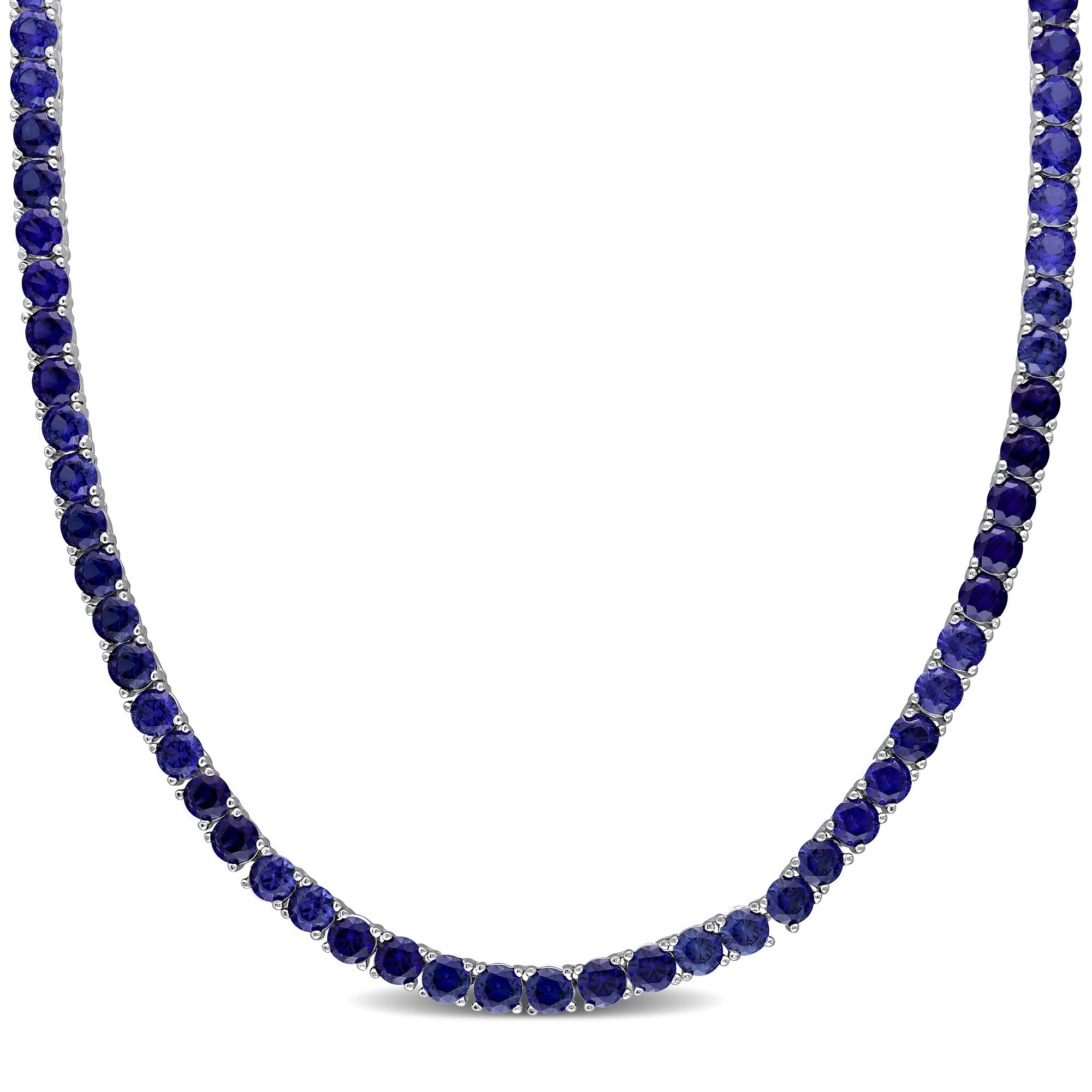 Rainbow Sapphire Tennis Necklace - wyldempyre