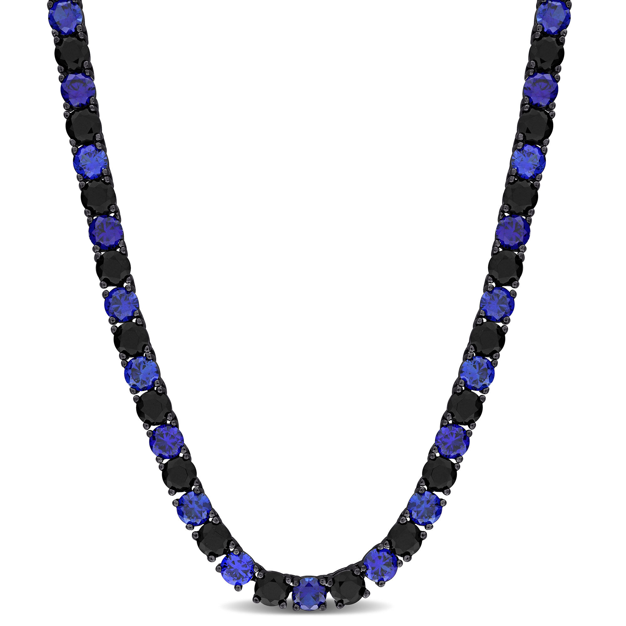 38 CTW Fancy Lab-Grown Sapphire Tennis Choker Necklace | Segner's Jewelers  | Fredericksburg, TX