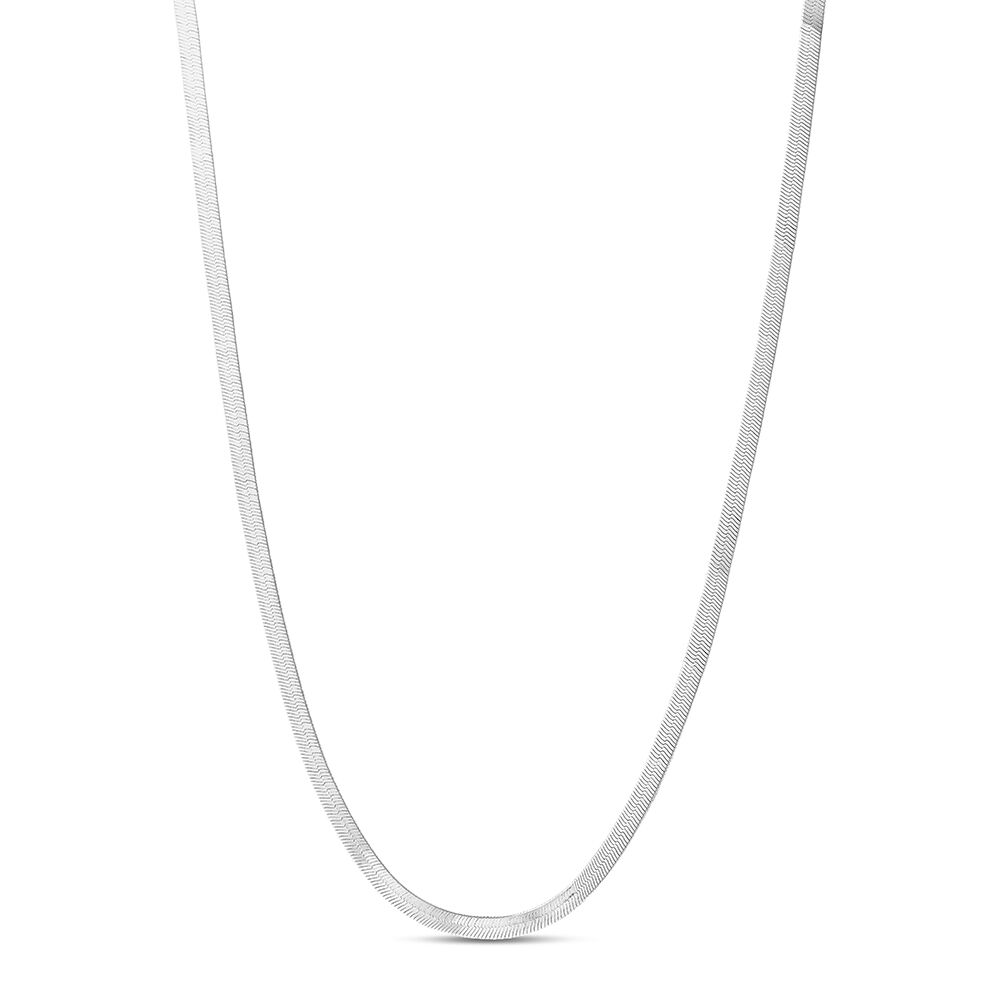 925 Sterling Silver Herringbone Snake Chain Layering Necklace - Laurane  Elisabeth
