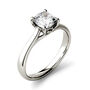 Cushion-Cut Moissanite Solitaire Ring in 14K White Gold &#40;1 3/4 ct.&#41;
