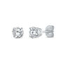 1/2 ct. tw. Diamond 4-Prong Stud Earrings in 14K White Gold