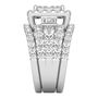 4 ct. tw. Multi-Diamond Engagement Ring Set in 14K White Gold