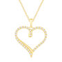 Diamond Heart Pendant in 10K Yellow Gold &#40;1/4 ct. tw.&#41; 