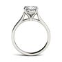 Cushion-Cut Moissanite Solitaire Ring in 14K White Gold &#40;2 ct.&#41;
