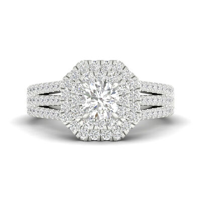 1 1/2 ct. tw. Diamond Engagement Ring in 14K White Gold