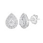 Diamond Pear-Shaped Earrings in 10K White Gold