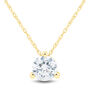 Lab Grown Diamond  Solitaire Pendant in 14K Yellow Gold &#40;1 ct. tw.&#41; 