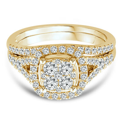 Diamond Bridal Set in 14K Yellow Gold (1 ct. tw.)