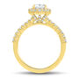lab grown diamond oval-shaped engagement ring in 14K gold &#40;1 3/4 ct. tw.&#41;