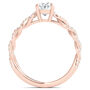 Oval-Shaped Diamond Twist Engagement Ring in 14K Rose Gold &#40;1 1/4 ct. tw.&#41;