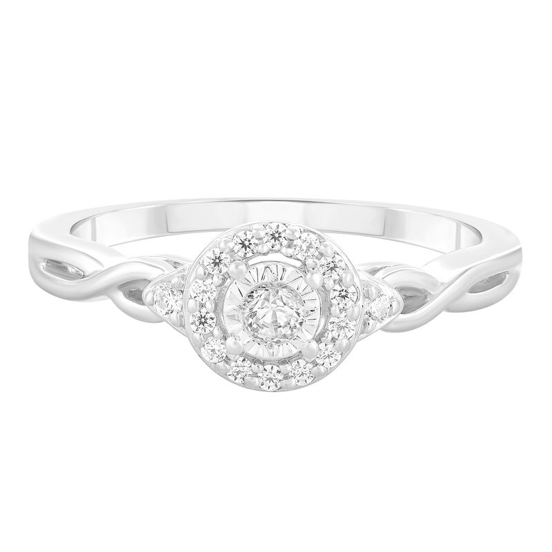 Diamond Promise Ring in 10K White Gold &#40;1/5 ct. tw.&#41;