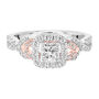 5/8 ct. tw. Diamond Engagement Ring in 14K White &amp; Rose Gold