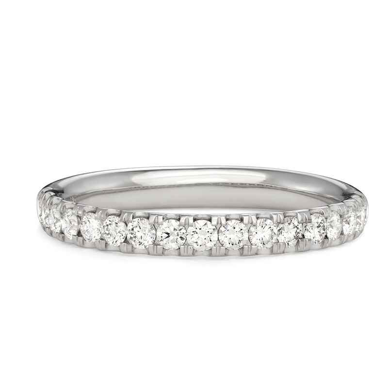 Comfort Fit Diamond Anniversary Ring in 14K White Gold &#40;1/2 ct. tw.&#41;