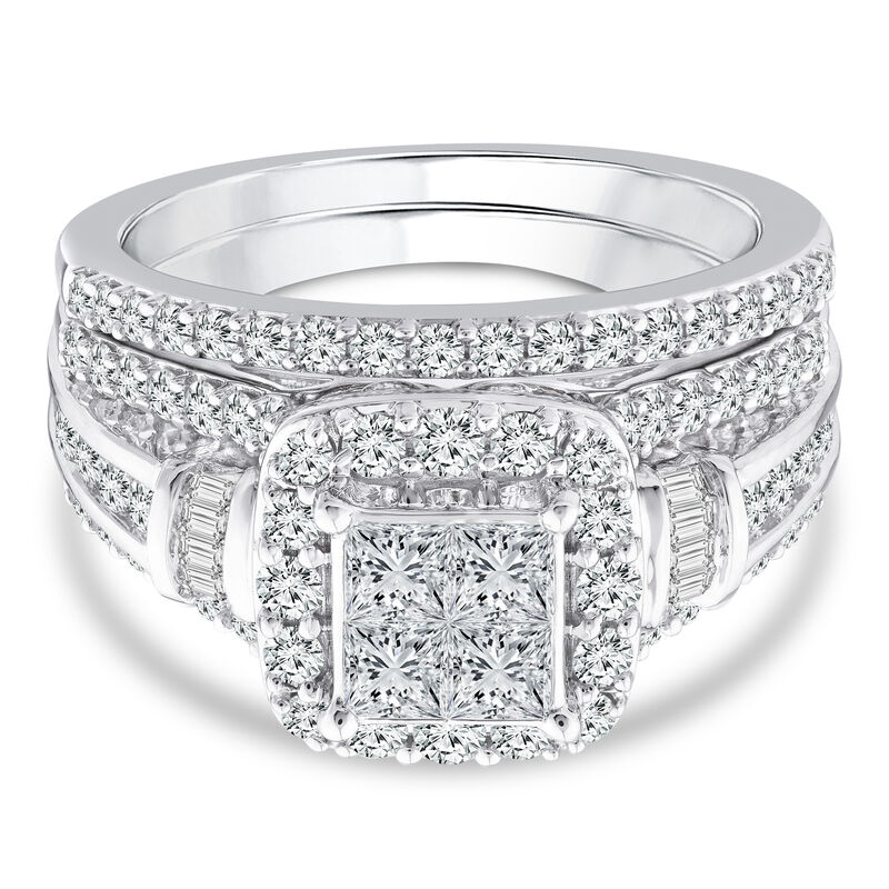 Diamond Composite Engagement Ring Set in 10K White Gold &#40;1 1/2 ct. tw.&#41;