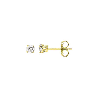 1/7 ct. tw. Diamond Stud Earrings in 10K Yellow Gold