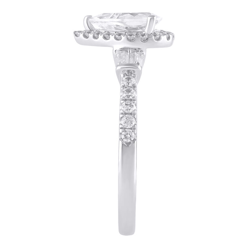 Light Heart® PearShaped Lab Grown Diamond Engagement Ring