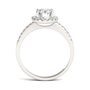 Oval Moissanite Halo Ring in 14K White Gold &#40;1 7/8 ct. tw.&#41;