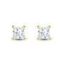 Lab Grown Diamond Stud Earrings with Princess-Cut Solitaires in 14K Yellow Gold &#40;1 ct. tw.&#41; 