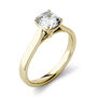 Cushion-Cut Moissanite Solitaire Ring in 14K Yellow Gold &#40;1 ct.&#41;