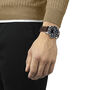 Black Supersport Gent Men&rsquo;s Watch with Brown Leather Bracelet in Stainless Steel