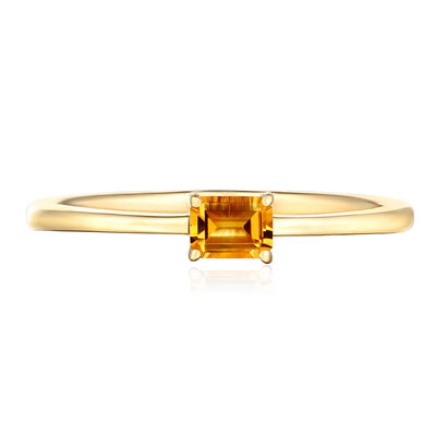 Citrine Stack Ring in 10K Yellow Gold
