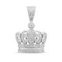 Crown Pendant with Diamonds in Sterling Silver &#40;3/4 ct. tw.&#41;