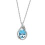Blue Topaz and 1/10 ct. tw. Diamond Pendant in Sterling Silver
