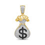 Diamond Money Bag Pendant in 10K Yellow Gold &#40;3/4 ct. tw.&#41;