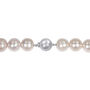 Pink Cultured Freshwater Pearl Necklace in 14K White Gold, 11-12mm, 18&rdquo;
