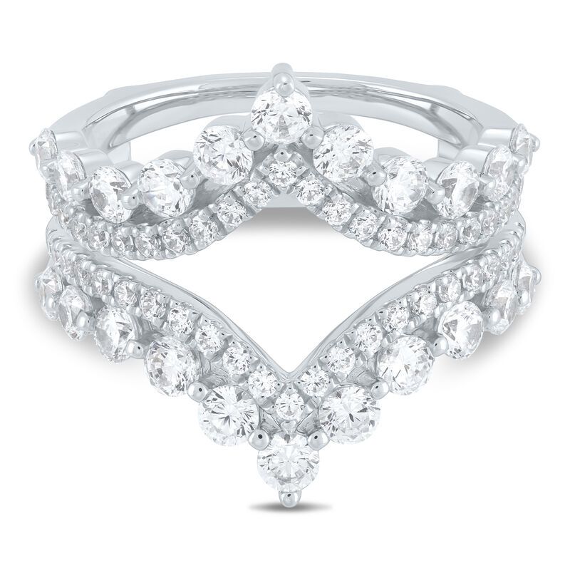 Lab Grown Diamond Ring Enhancer in 14K White Gold &#40;2 ct. tw.&#41;