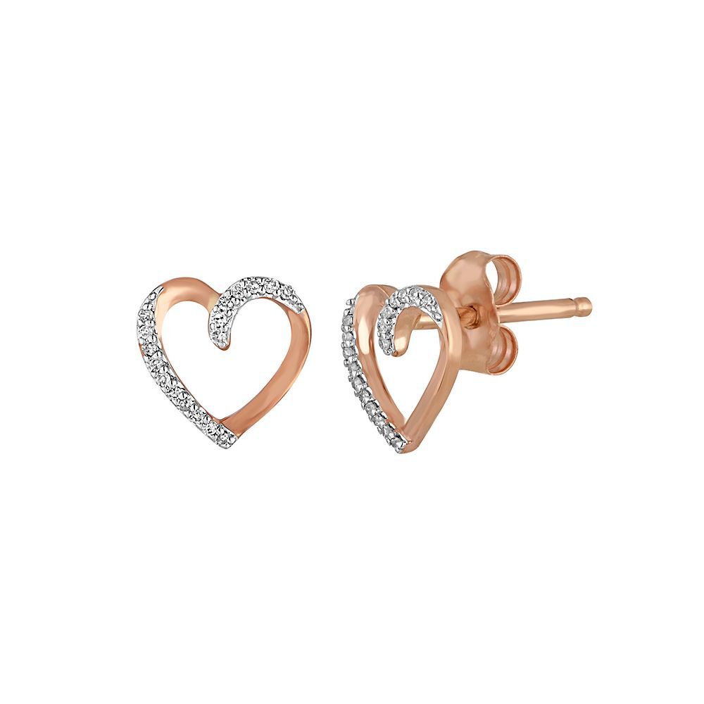 HTDBKDBK Heart Earrings for Women Simulated Diamond Jewelry Earring Heart Ear Studs Women's Heart Dazzling Gift Fashion Earrings Multicolor, One Size 