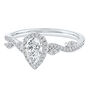 Pear-Shaped Diamond Engagement Ring with Halo in 14K Gold &#40;3/4 ct. tw.&#41;