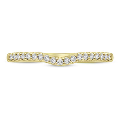 1/8 ct. tw. Diamond Contour Band in 14K Gold