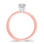 Lab Grown Diamond Round Solitaire Engagement Ring in 14K Rose Gold &#40;3/4 ct.&#41;